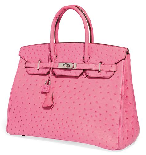 pink ostrich birkin bag.